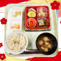 2日の朝食もおせち料理